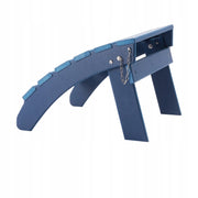 VEVOR FOLDABLE HDPE ADIRONDACK CHAIR OTTOMAN BLUE 475X480X350MM