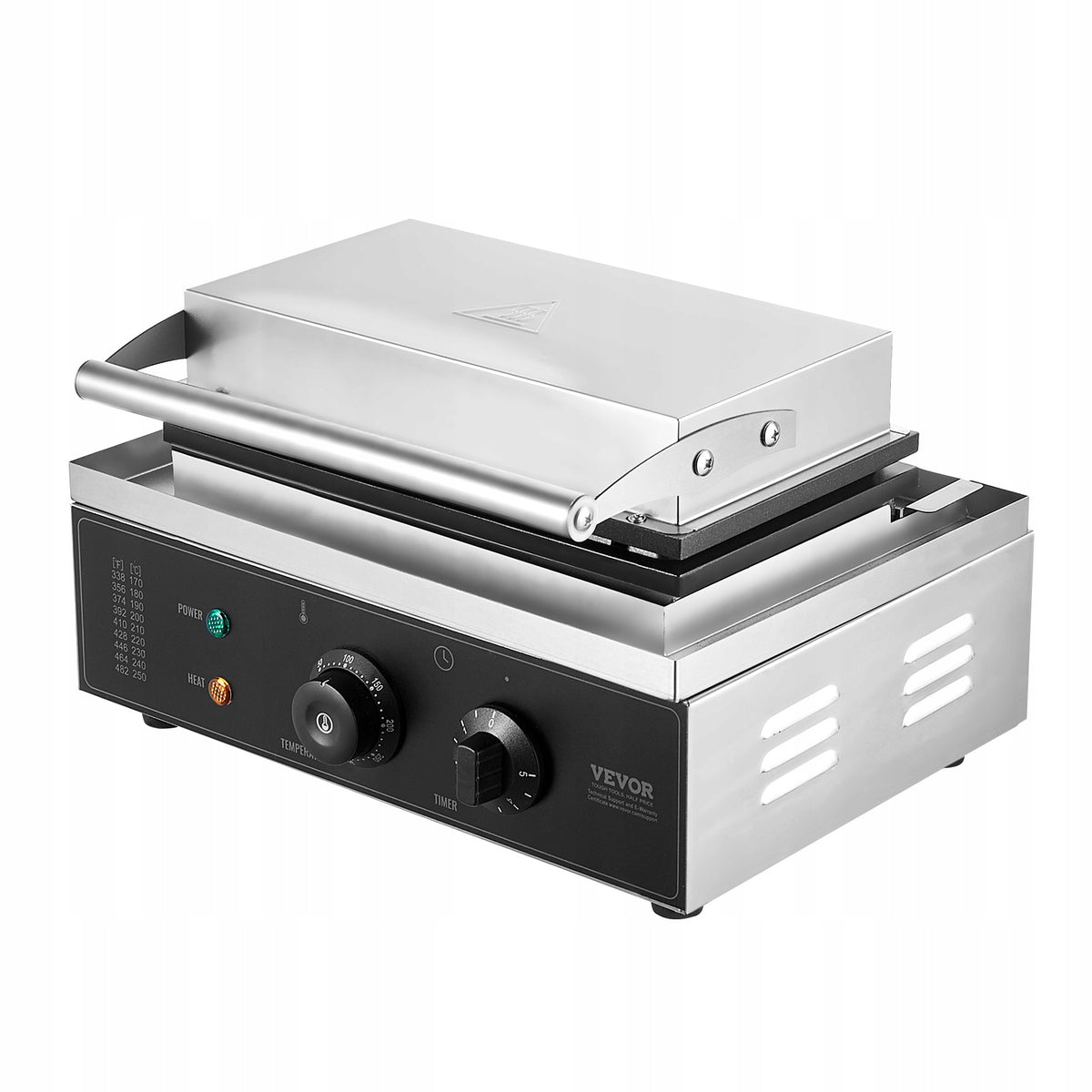 VEVOR PROFESSIONAL WAFFLE MAKER 1550W STAINLESS STEEL COATING