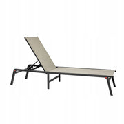 VEVOR FOLDING GARDEN SUN LOUNGER STRONG 180 KG 5-POSITION ADJUSTMENT ALUMINIUM
