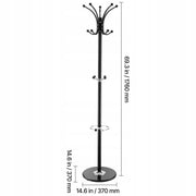VEVOR 176 CM HEAVY-DUTY CLOTHES RACK WITH MARBLE BASE AND HANDLE