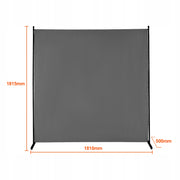 VEVOR ROOM DIVIDER 1 PANEL 180 CM GREY STURDY FRAME OXFORD
