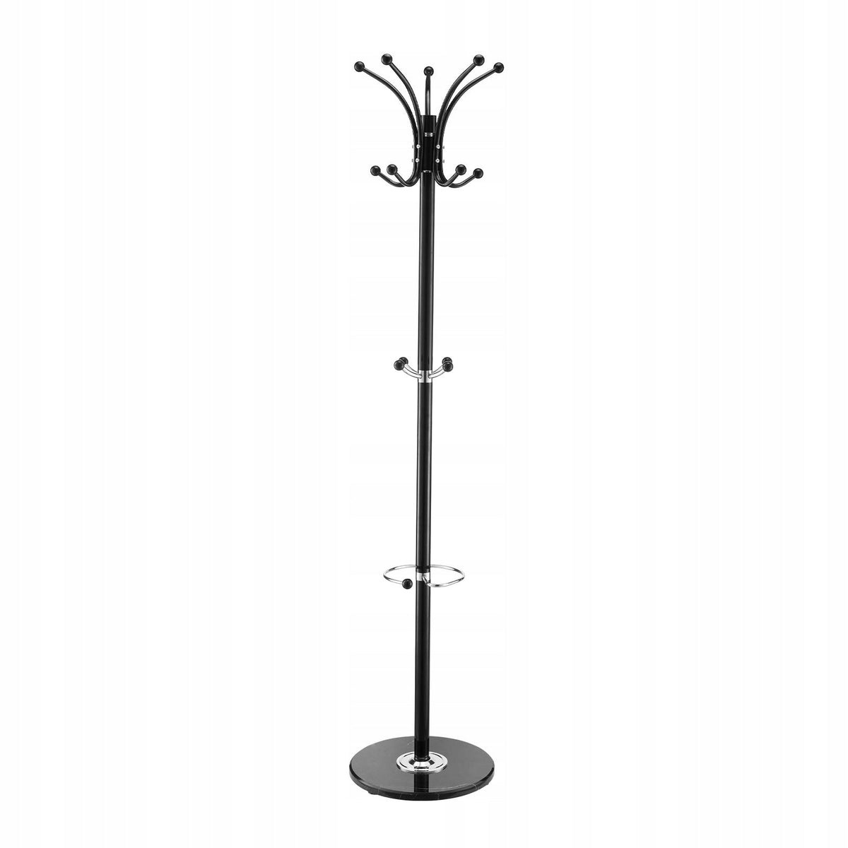 VEVOR 176 CM HEAVY-DUTY CLOTHES RACK WITH MARBLE BASE AND HANDLE