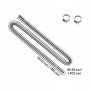 VEVOR EXHAUST PIPE FLEXIBLE EXHAUST HOSE 1490MM STAINLESS STEEL
