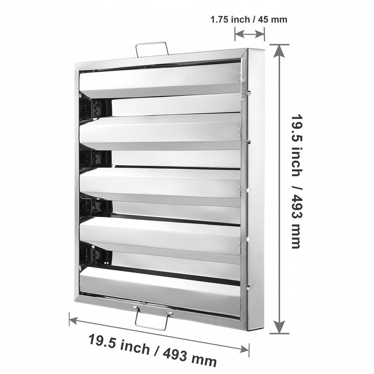 VEVOR STAINLESS STEEL RANGE HOOD FILTER 19.5X19.5CM STRONG