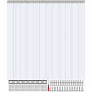 VEVOR PROFESSIONAL PVC STRIP CURTAIN 243X182 CM 2 MM THICK FOR WAREHOUSE
