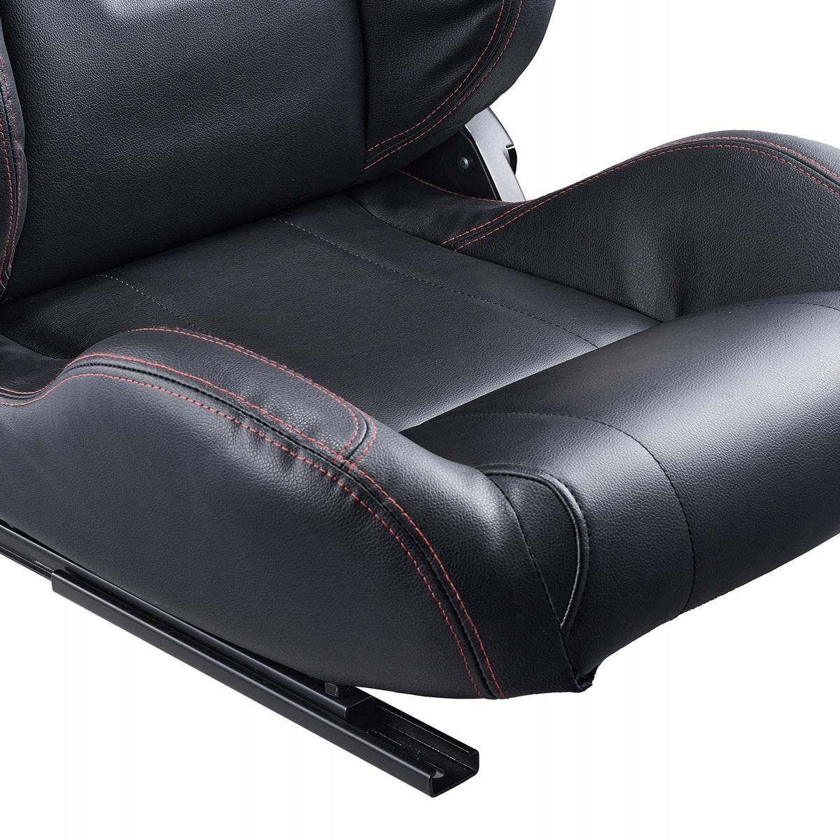 VEVOR RACING CHAIR 2PCS ADJUSTABLE COCKPIT PVC LEATHER STRONG COMFORT