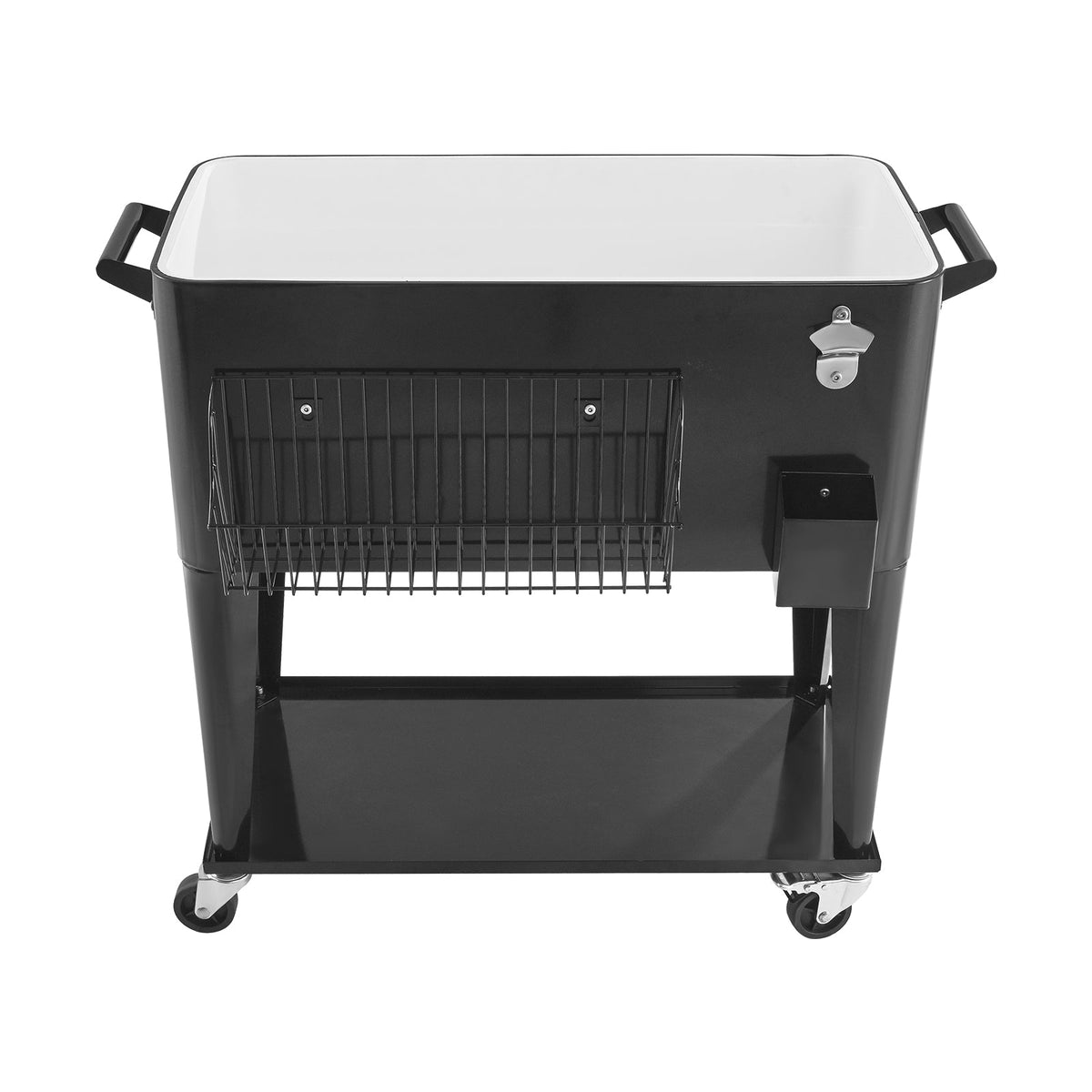 VEVOR 75.71L REFRIGERATED TROLLEY FOR BEVERAGES, UP TO 50 BOTTLES, 110 CANS, STRONG