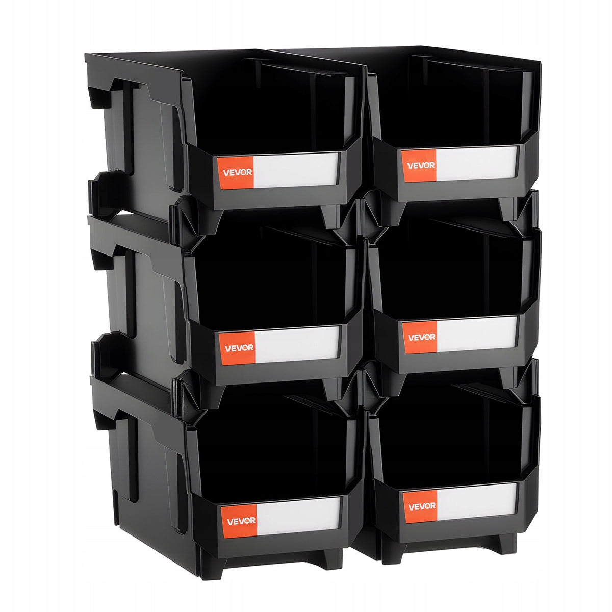 VEVOR PROFESSIONAL STACKABLE BOXES 377X215X180 MM 6 PIECES