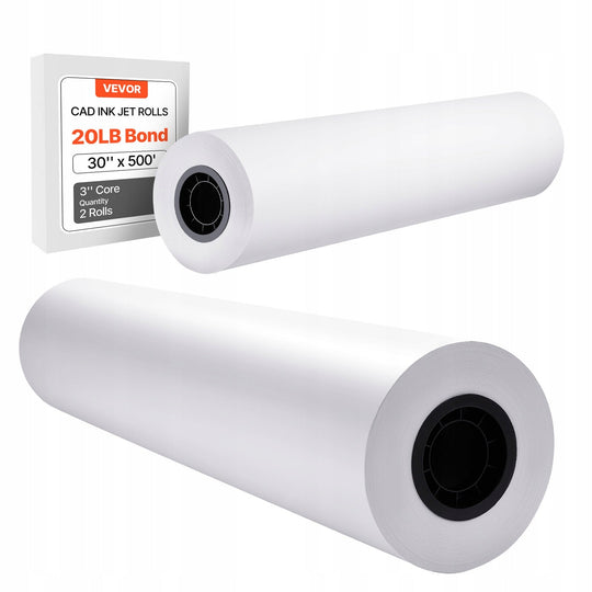 VEVOR WIDE FORMAT PAPER ROLLS 762 MM 152.4 M 2 ROLLS PROFESSIONAL