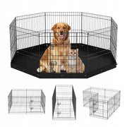 VEVOR SOLID PUPPY PLAYPEN 8-PIECE WITH MAT 160 CM HEIGHT 61 CM