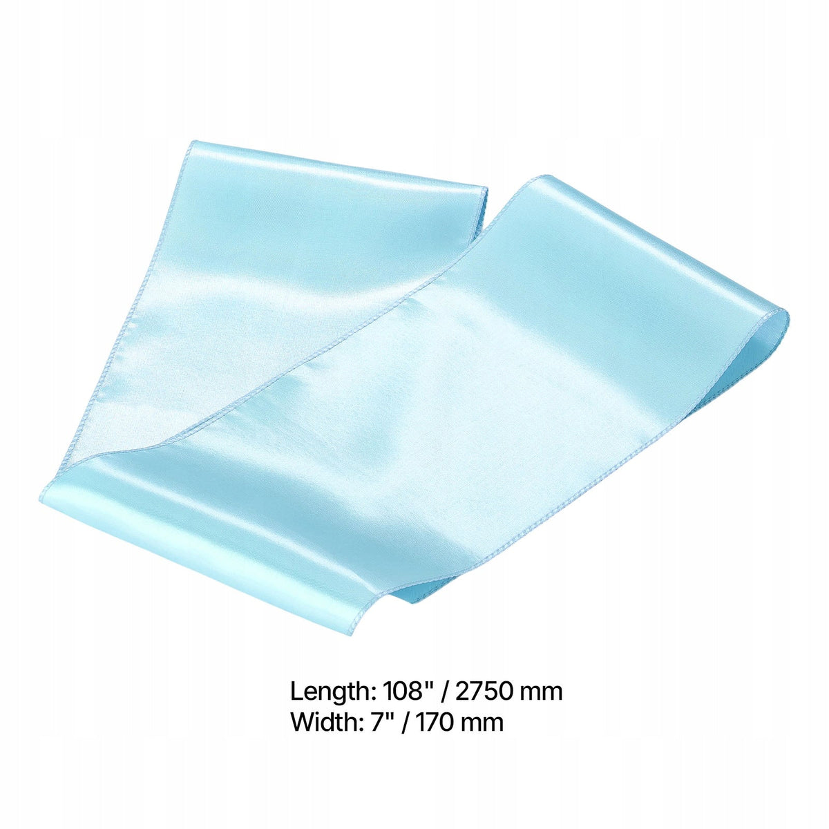 VEVOR SATIN CHAIR SASHES WITH BOWS 275X17CM 100 PCS