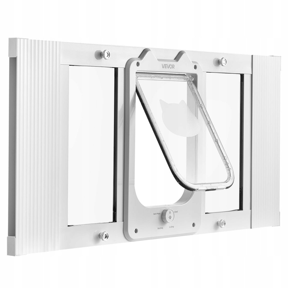 VEVOR CAT FLAP REGULATED 686-813 MM ALUMINUM 4-WAY LOCK