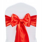 VEVOR SATIN CHAIR SASHES WITH BOWS 275X17CM 100 PCS STRONG