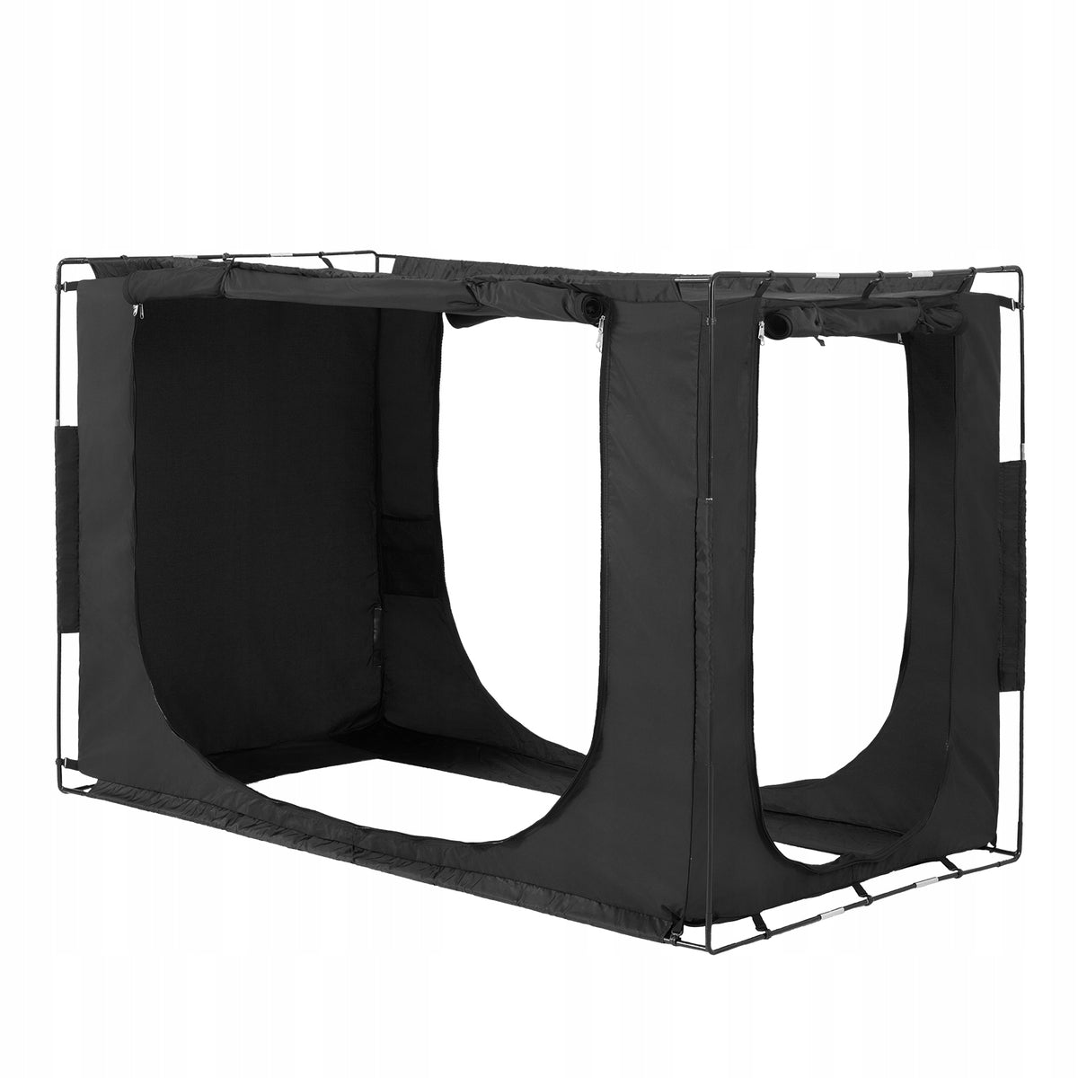 VEVOR 3-DOOR CANOPY TENT WITH BED 70 SHADE BLACK