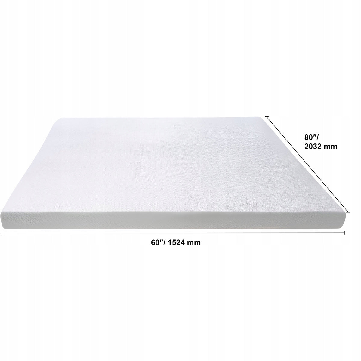 PREMIUM VEVOR QUEEN MATTRESS TOPPER 76.2 MM GEL MEMORY FOAM
