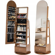 VEVOR 360 ROTATING JEWELRY CABINET WITH MIRROR 1655 MM PREMIUM ORGANIZER