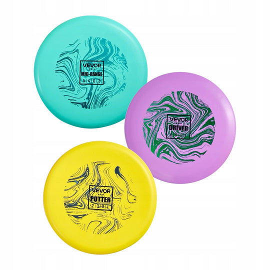 VEVOR DISC GOLF STARTER SET 3 PIECES TRAINING FRISBEE STRONG