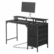 VEVOR COMPUTER DESK WITH SMART LED LIGHTS 120 CM STRONG