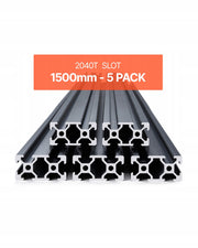 VEVOR 5-PIECE ALUMINIUM PROFILE SET 1500MM T-SLOT 2040 ANODISED