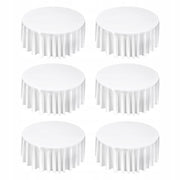 VEVOR 6 PCS ROUND TABLECLOTHS 3352 MM POLYESTER STRONG WRINKLE-FREE