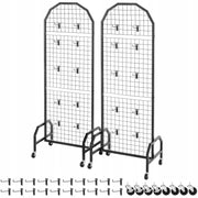 PREMIUM VEVOR GRID WALL PANELS 60X164 CM 2 PCS STRONG DISPLAY RACK