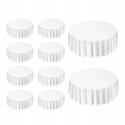 VEVOR 10 PCS ROUND TABLECLOTHS 3048 MM POLYESTER WRINKLE-FREE DURABLE