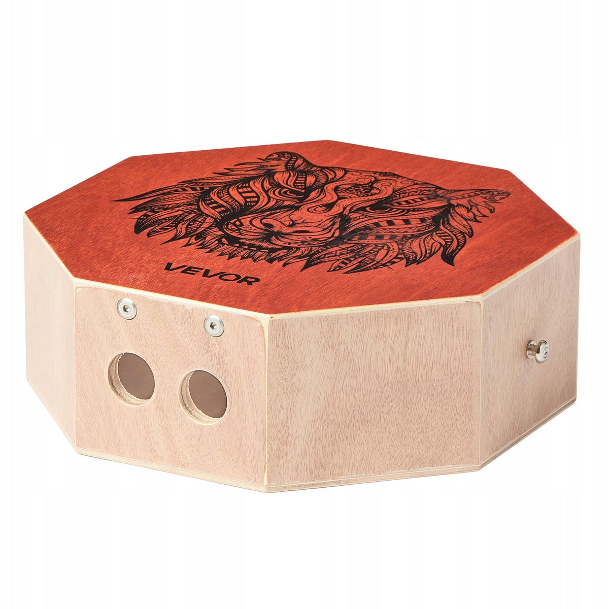 VEVOR CAJON DRUM WITH ADJUSTABLE GUITAR STRINGS BIRCH WOOD