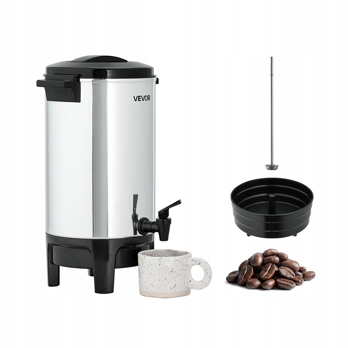 COFFEE MAKER VEVOR COMMERCIAL 30 CUPS 4.5L POWERFUL HOT DISPENSER