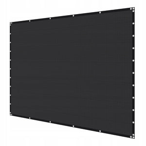 VEVOR 90 HDPE SUN SHADE SAIL 305X305 CM STRONG SOLID BLACK