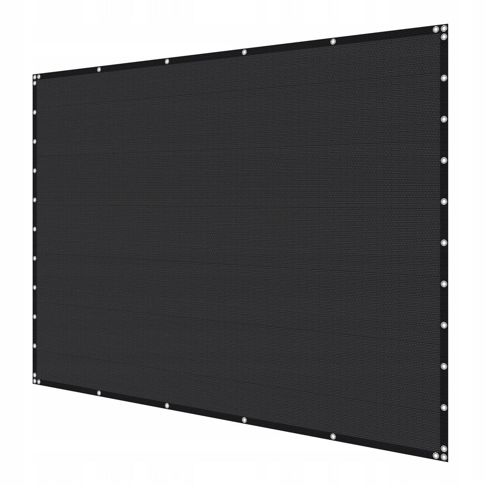 VEVOR 90 HDPE SUN SHADE SAIL 305X305 CM STRONG SOLID BLACK