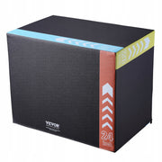 PROFESSIONAL VEVOR 3-IN-1 PLYOMETRIC JUMP BOX 30 24 20 INCHES