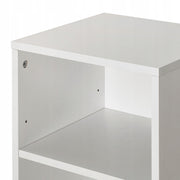 PROFESSIONAL VEVOR 8-TIER LIBRARY SHELF ADJUSTABLE SHELVES WHITE