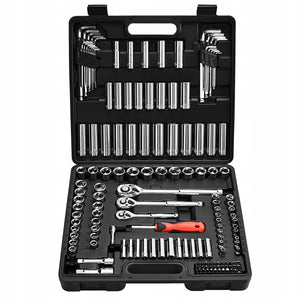 VEVOR 149-PIECE SOCKET WRENCH SET 3/8" 6-POINT 12-POINT 7MM PREMIUM CASE