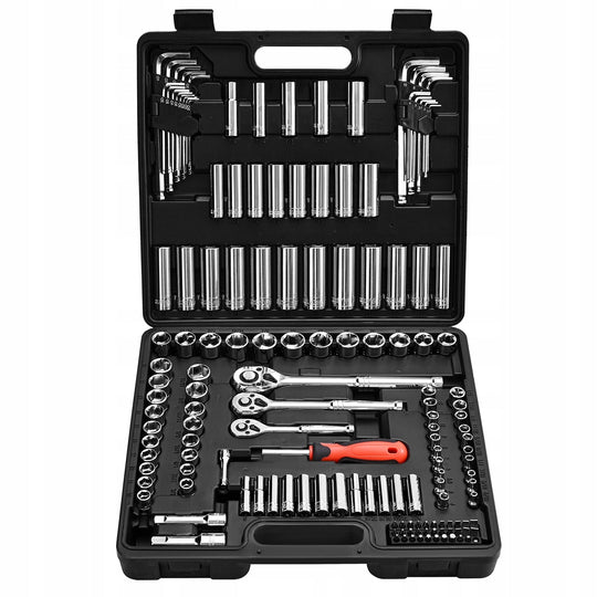 VEVOR 149-PIECE SOCKET WRENCH SET 3/8" 6-POINT 12-POINT 7MM PREMIUM CASE