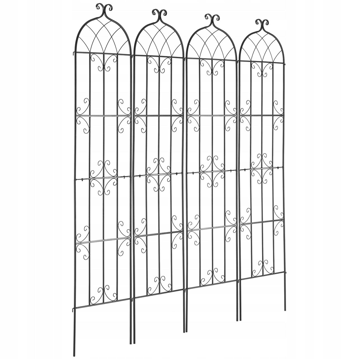 VEVOR CLIMBING PLANT SUPPORT 4 METAL TRELLISES 51X220 CM STURDY