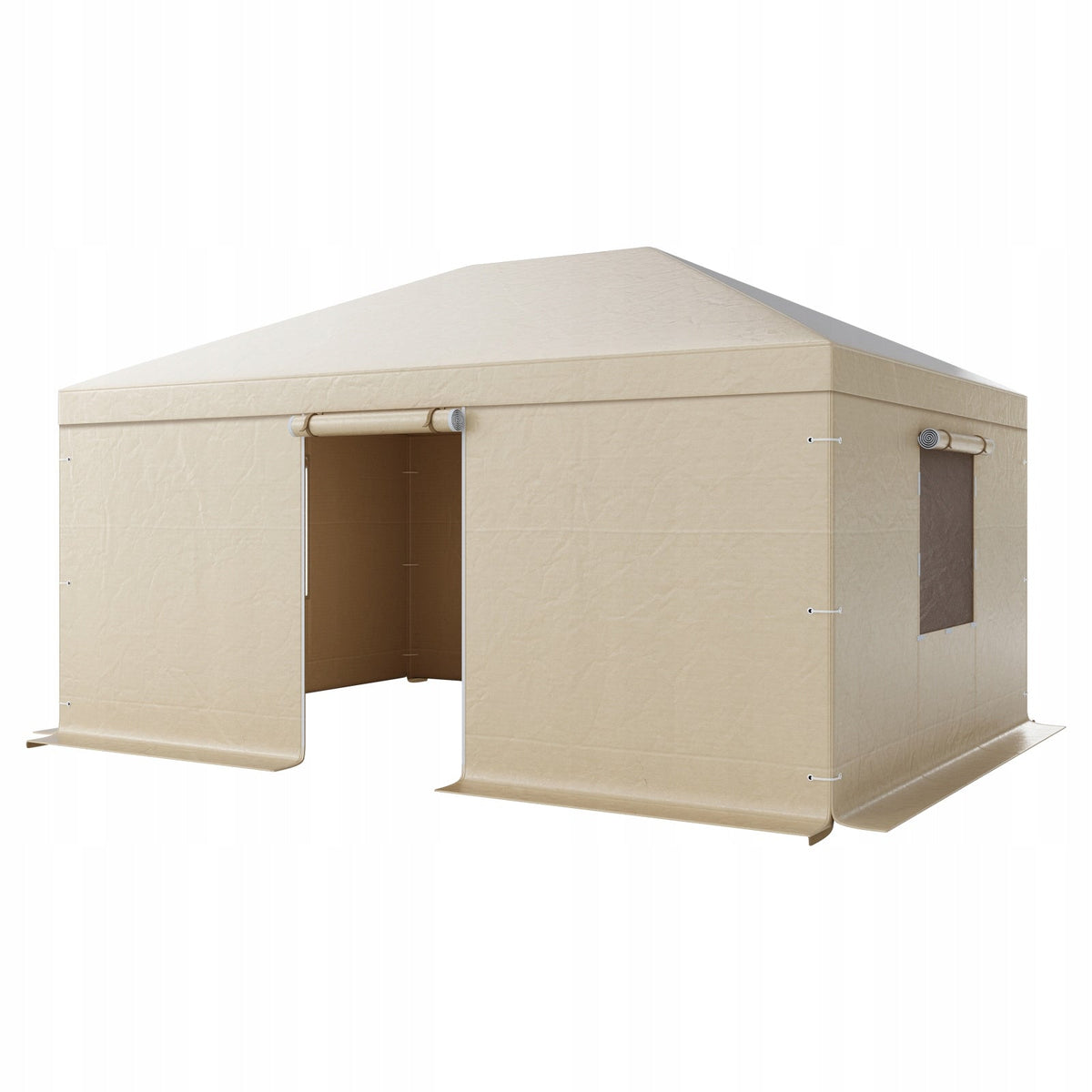 VEVOR PROFESSIONAL WINTER GAZEBO COVER 3.68X4.9M WATERPROOF BEIGE