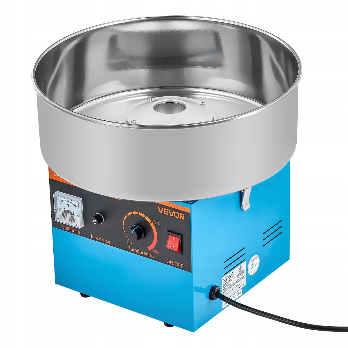 VEVOR COTTON CANDY MACHINE 1000W ELECTRIC WITH STAINLESS STEEL BOWL BEST