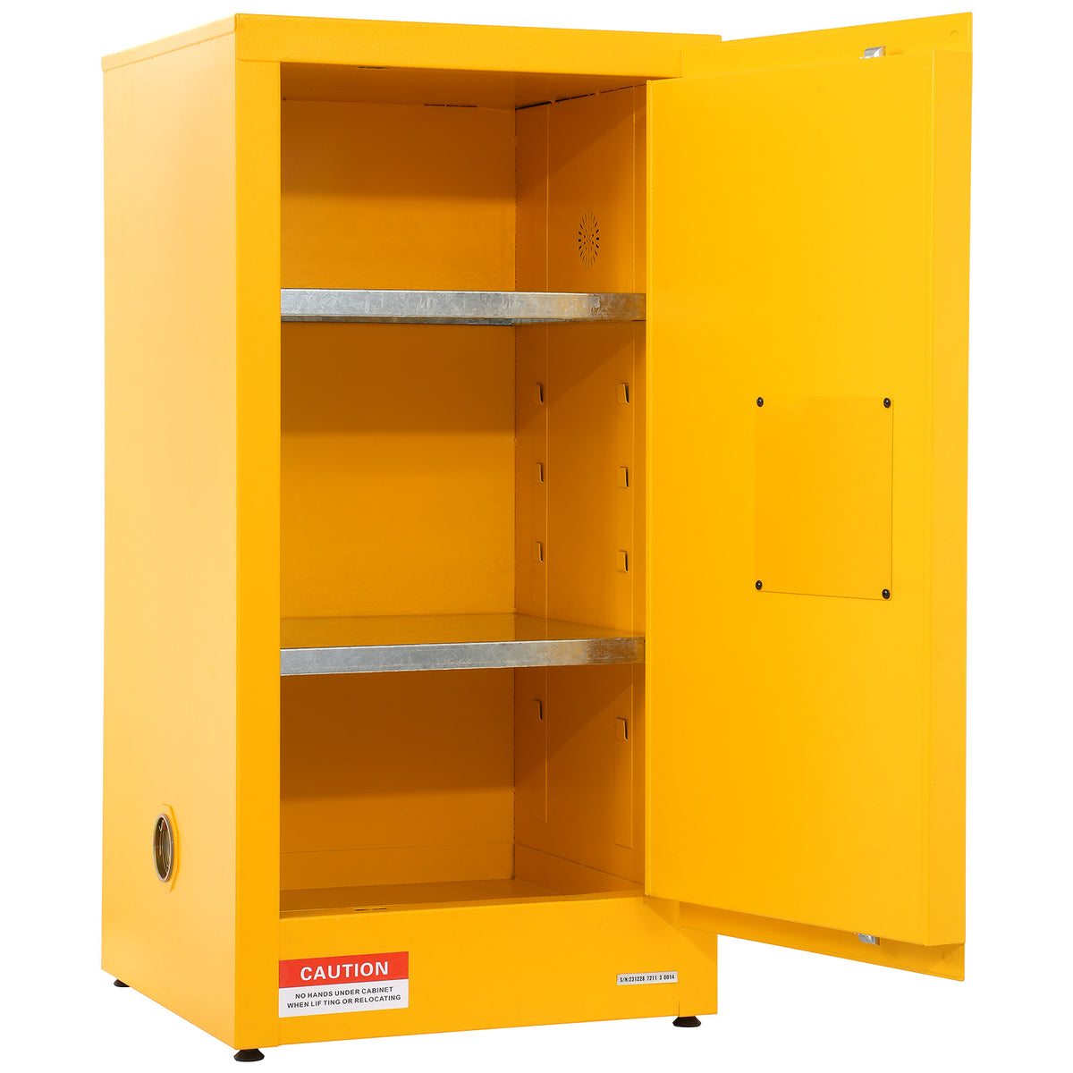 VEVOR 16-GALLON FLAMMABLE LIQUID SAFETY CABINET 460X460X900MM
