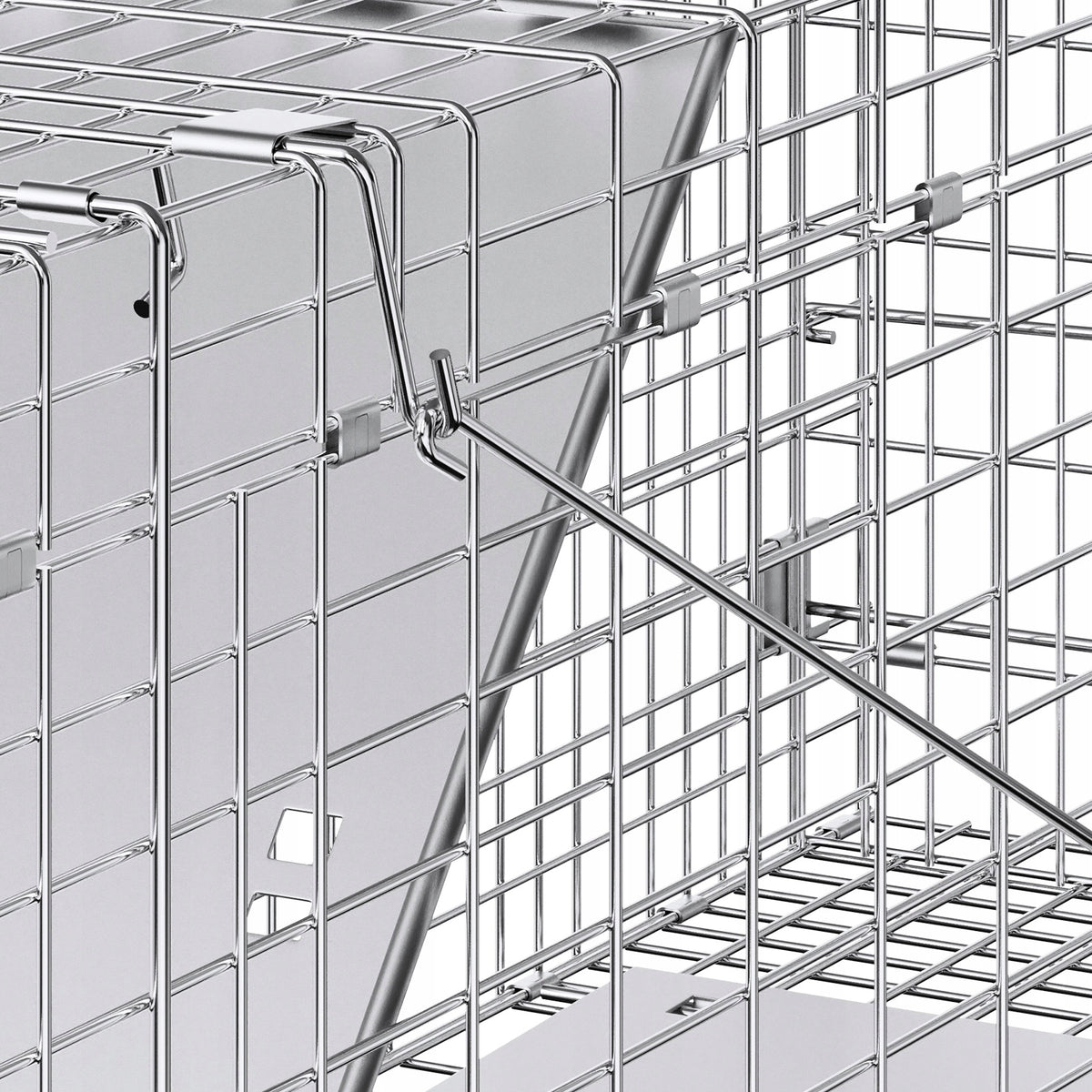 VEVOR RACCOON CAT MARTEN TRAP FOLDABLE GALVANIZED STRONG 31 INCH