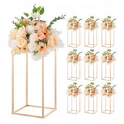 PROFESSIONAL VEVOR WEDDING FLOWER STAND 10 PCS 220X220X400 MM GOLD