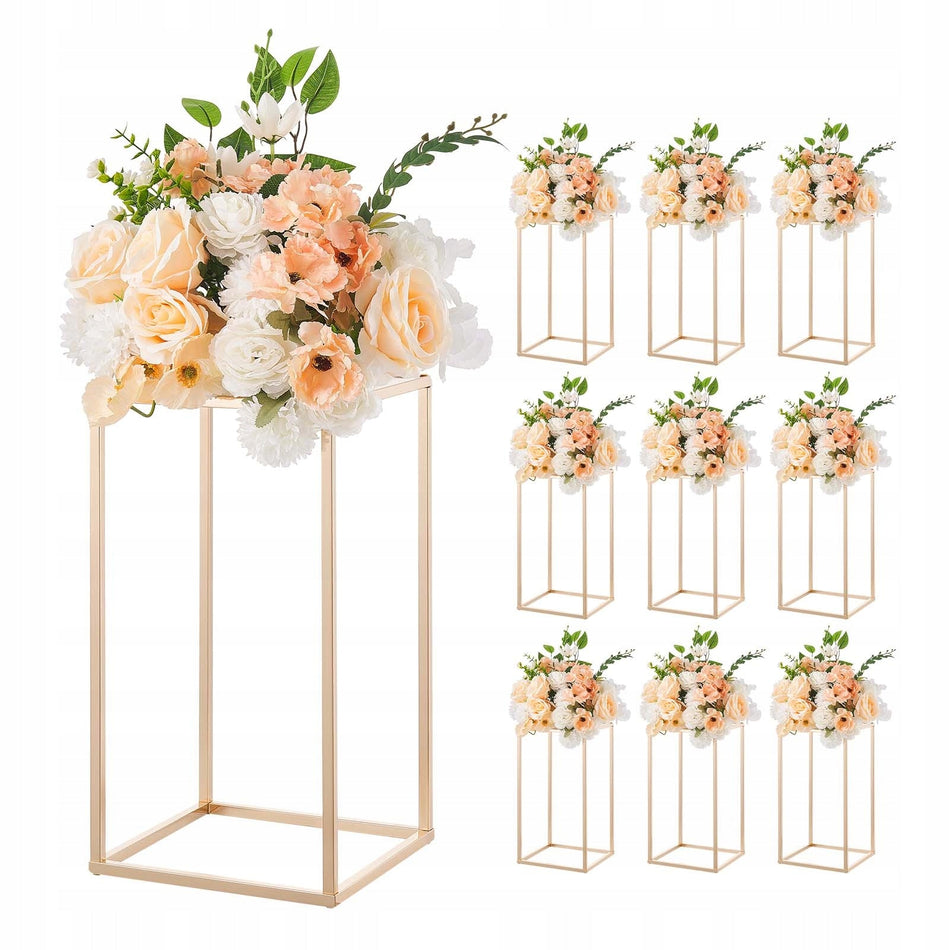 PROFESSIONAL VEVOR WEDDING FLOWER STAND 10 PCS 220X220X400 MM GOLD