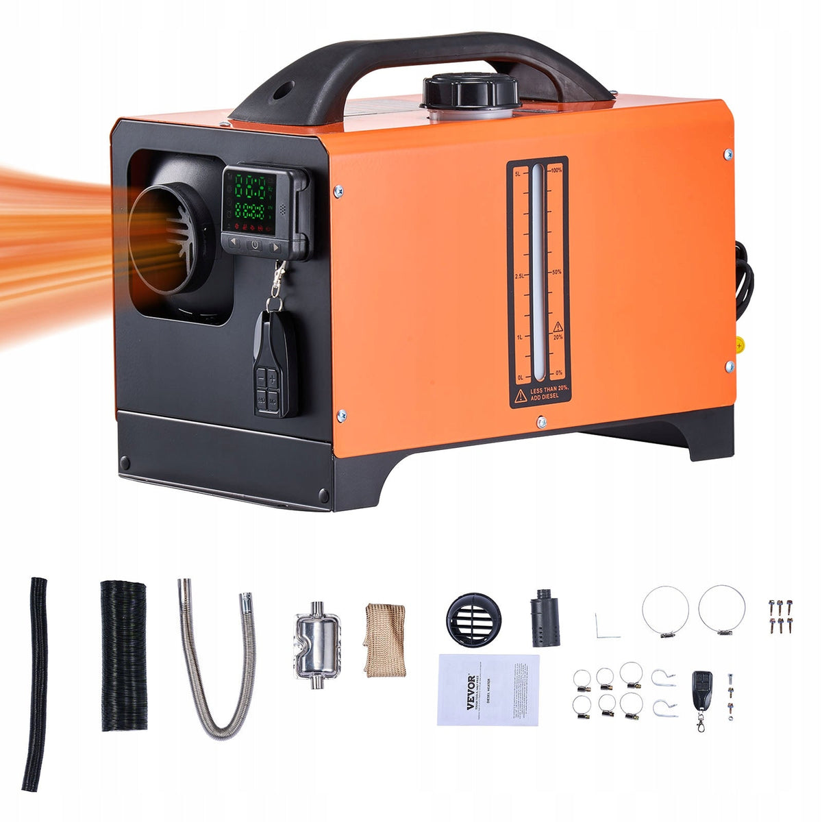 VEVOR DIESEL AIR HEATER 12-24V 5-8KW POWERFUL FAST HEATING
