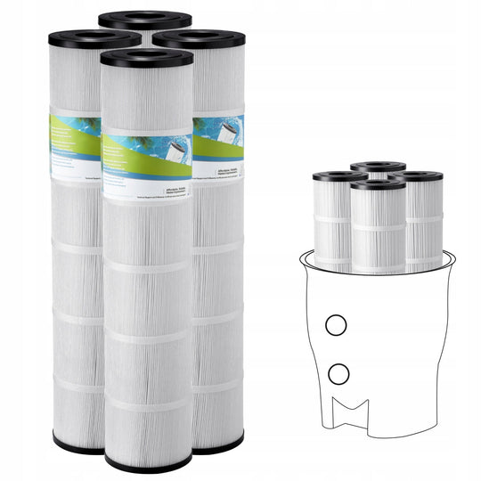 VEVOR Swimming Pool Filter Cartridge 4 PCS 12 M2 PREMIUM REPLACEMENT FILTER