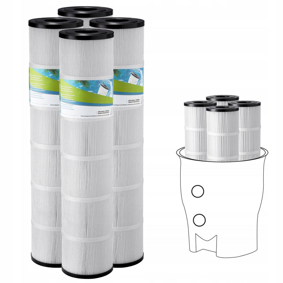 VEVOR Swimming Pool Filter Cartridge 4 PCS 12 M2 PREMIUM REPLACEMENT FILTER