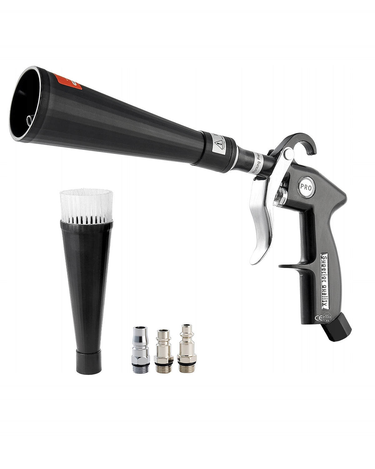 VEVOR AIR CLEANING GUN 6-9.2 BAR PNEUMATIC 2 NOZZLES 360