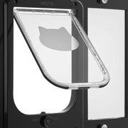 VEVOR ADJUSTABLE CAT FLAP 787-914MM ALUMINUM BLACK STRONG