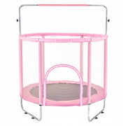 VEVOR 147 CM MINI KIDS TRAMPOLINE WITH NET AND BASKETBALL HOOP ADJUSTABLE