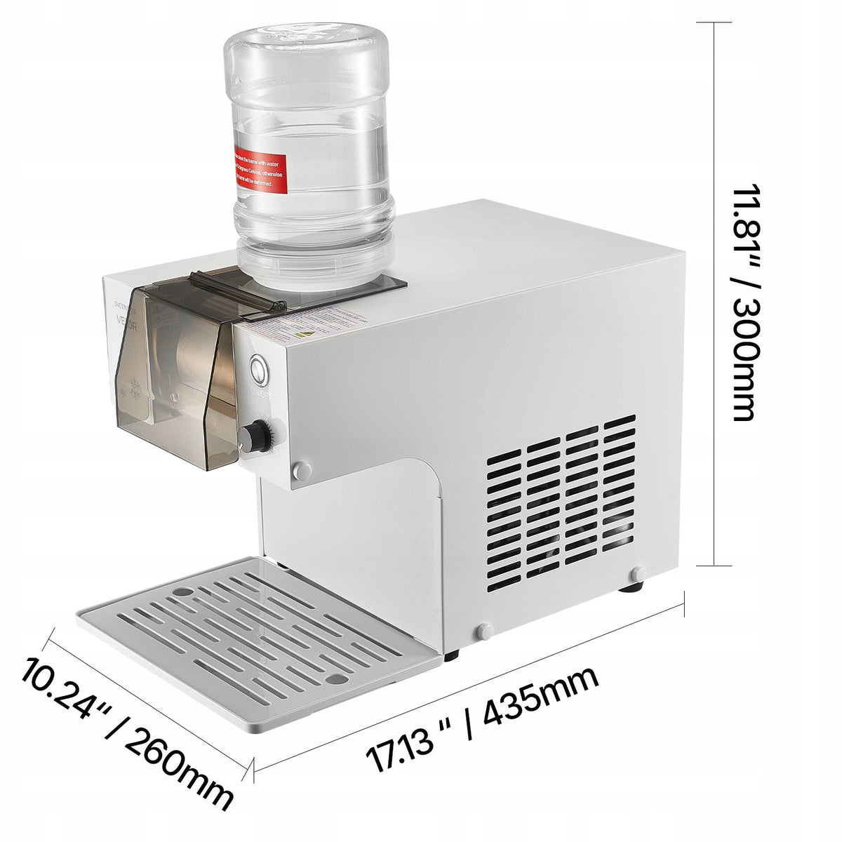 VEVOR PROFESSIONAL 80KG SNOWFLAKE ICE MACHINE 1.8L 360W
