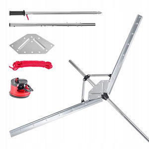 VEVOR HEAVY-DUTY POND RAKE WITH 157 CM WIDTH ADJUSTMENT AND ROPE