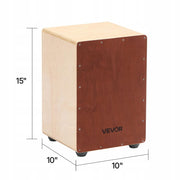 VEVOR CAJON BOX DRUM WITH INTERNAL SNARE STRINGS WOOD